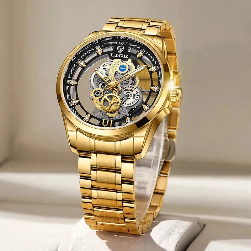 Men's Hollow Waterproof Quartz Watch - Bellarte Enchanté Men's Hollow Waterproof Quartz Watch